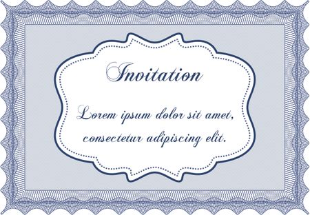 Formal invitation template. Customizable, Easy to edit and change colors. Complex background. Excellent design. 