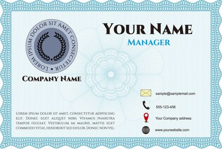 Vintage Business Card. Customizable, Easy to edit and change colors. Complex background. Excellent design. 