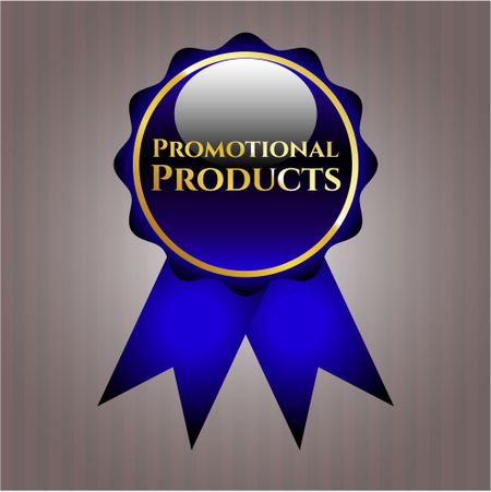 Promotional Products golden badge or emblem