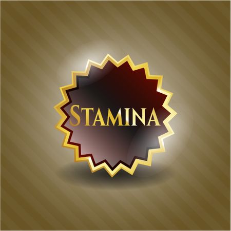 Stamina golden badge or emblem
