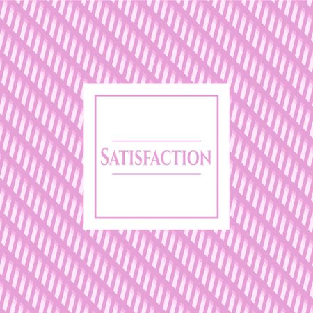 Satisfaction colorful card, banner or poster with nice design