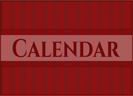 Calendar colorful card, banner or poster with nice design