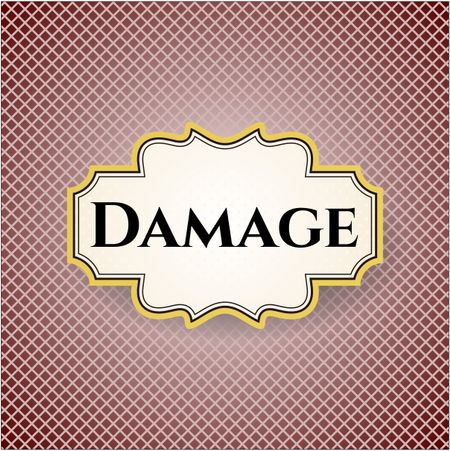 Damage card with nice design
