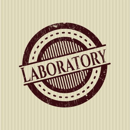 Laboratory rubber stamp