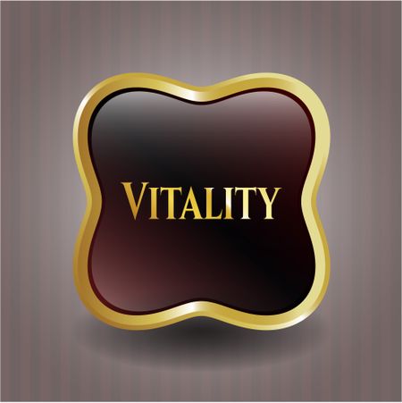 Vitality gold shiny emblem