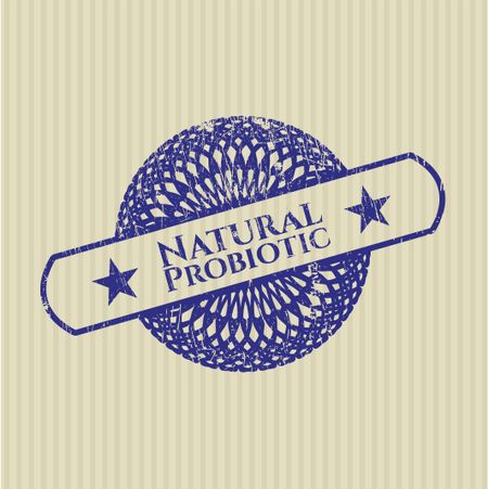 Natural Probiotic rubber grunge texture seal