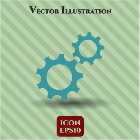 Gear (Team work) vector icon