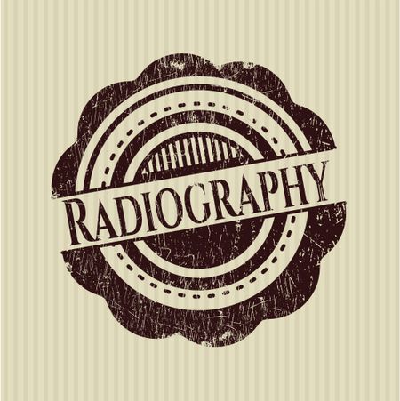 Radiography rubber grunge stamp
