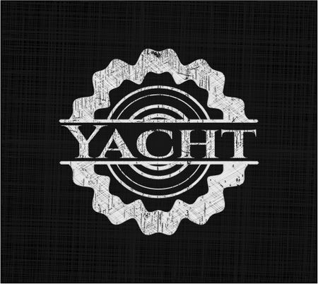 Yacht chalkboard emblem