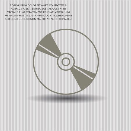 CD or DVD disc vector symbol