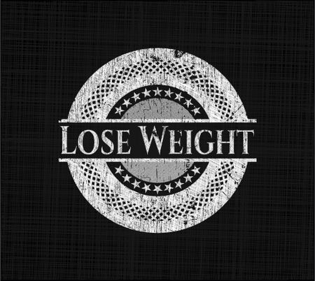 Lose Weight written on a chalkboard