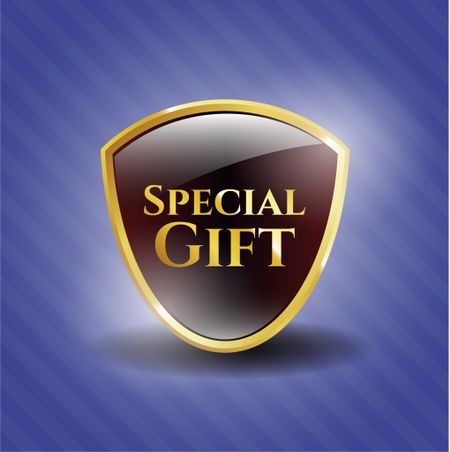 Special Gift gold badge or emblem