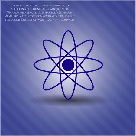 Atom icon vector illustration