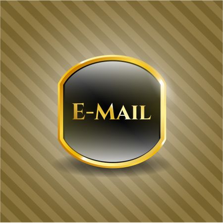 Email gold badge or emblem