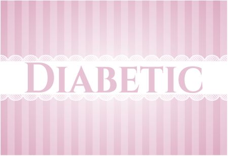 Diabetic colorful poster