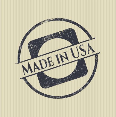 Made in USA with rubber seal texture