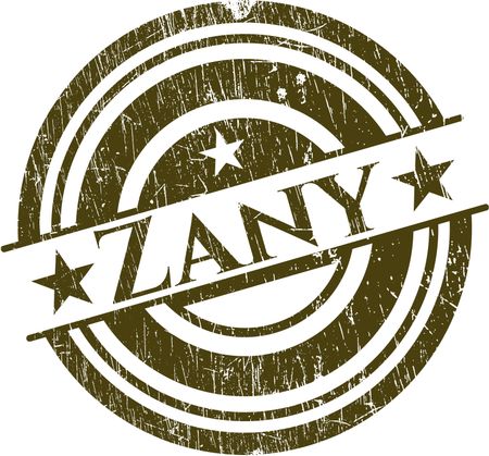Zany rubber grunge texture seal