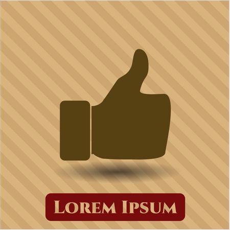 thumbs up icon vector illustration