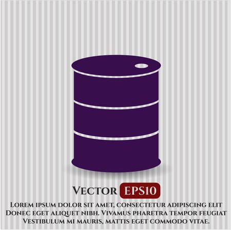 Barrel vector symbol