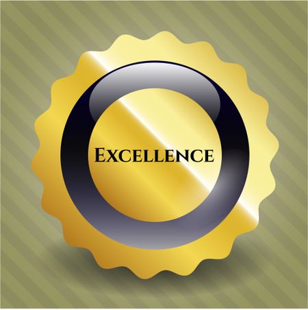 Excellence golden badge