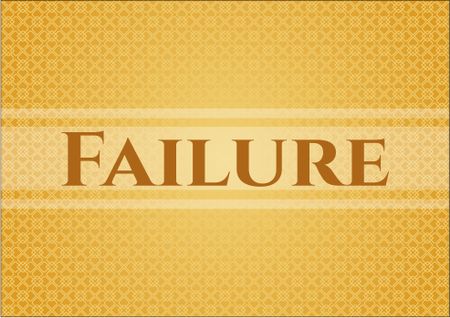 Failure vintage style card or poster