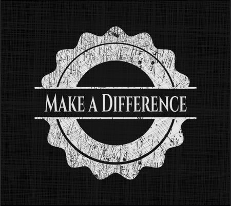 Make a Difference on chalkboard
