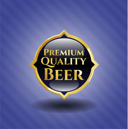 Premium Quality Beer golden badge