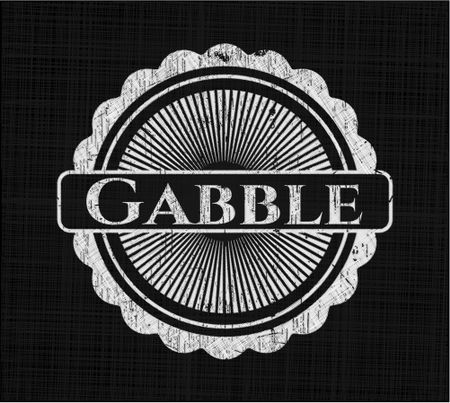 Gabble written with chalkboard texture