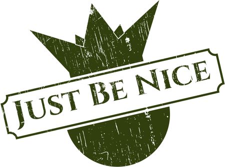 Just Be Nice rubber seal