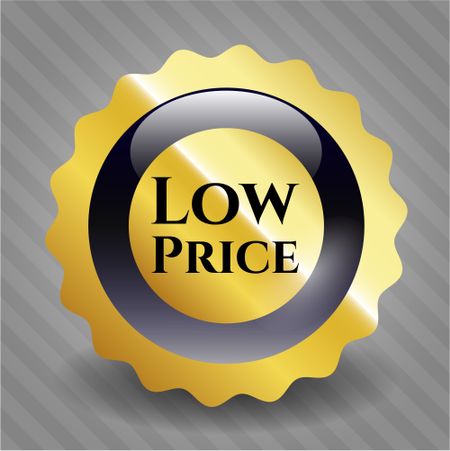 Low Price gold shiny badge