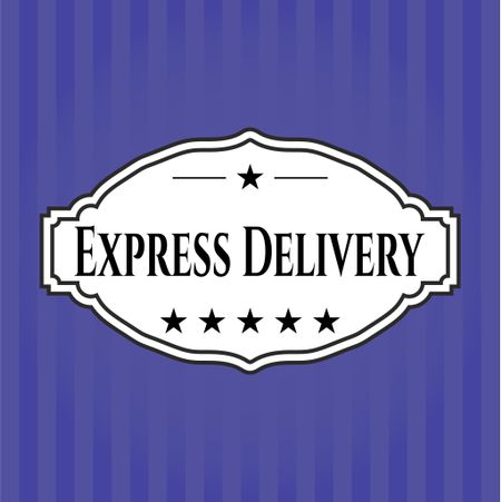 Express Delivery card with nice design