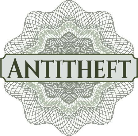 Antitheft rosette or money style emblem