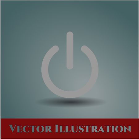 Power vector icon or symbol