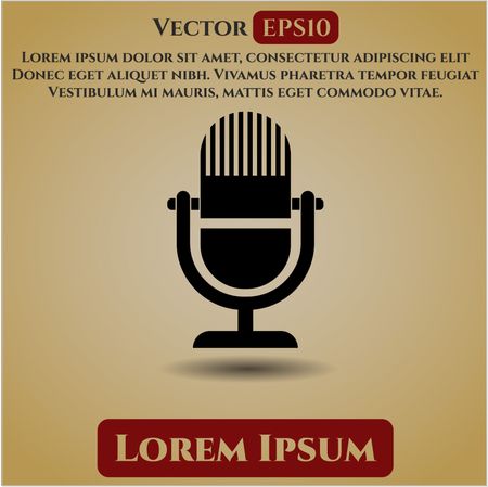 Microphone high quality icon