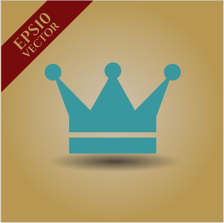 Crown vector icon or symbol