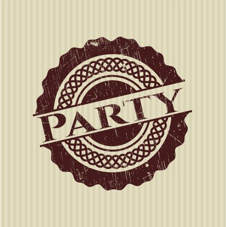Party rubber grunge seal
