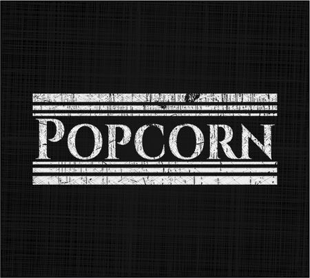 Popcorn chalkboard emblem