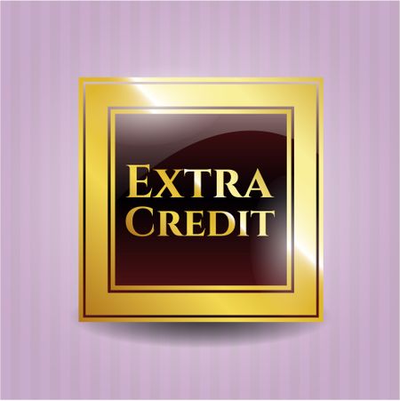 Extra Credit gold emblem or badge