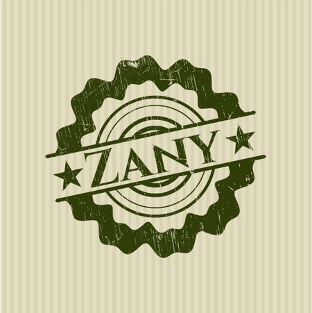 Zany rubber grunge texture seal