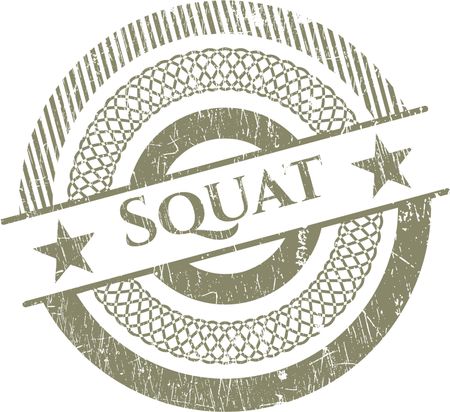 Squat grunge style stamp