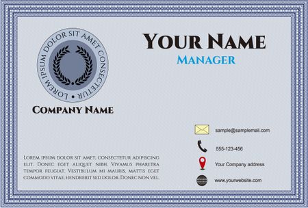 Vintage Business Card. Customizable, Easy to edit and change colors. Excellent design. Complex background. 