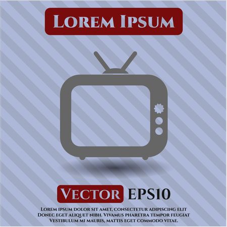 Old TV (Television) vector symbol