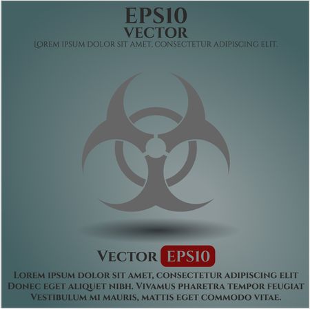 Biohazard vector symbol