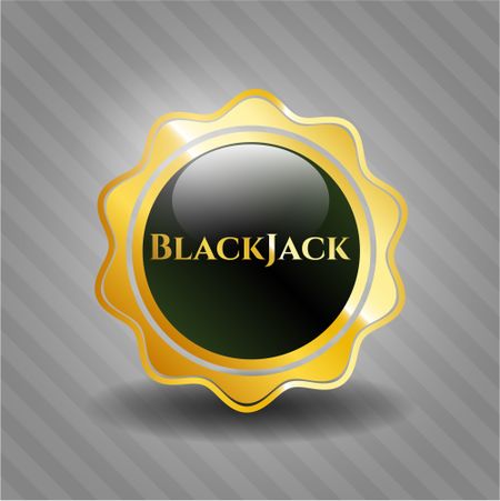 BlackJack golden badge or emblem