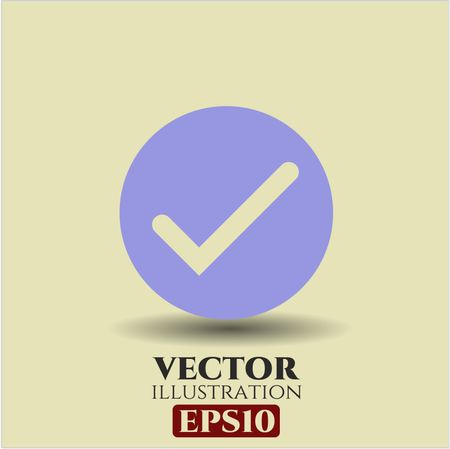 Tick vector icon or symbol