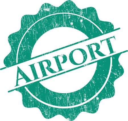 Airport rubber stamp