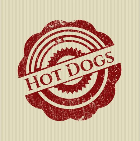 Hot Dogs rubber stamp