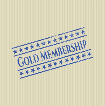 Gold Membership with rubber seal texture