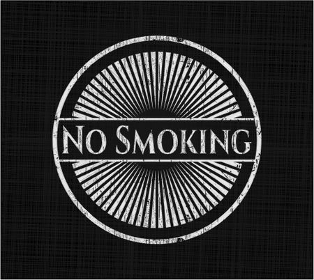No Smoking chalk emblem