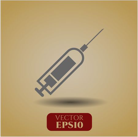 Syringe vector symbol